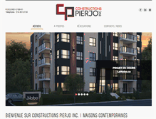 Tablet Screenshot of constructionspierjo.com